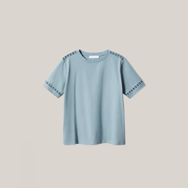 Embroidered Accent T-Shirt - Hình ảnh 4